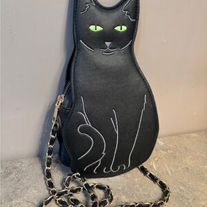 Black Cat-Shaped Crossbody Bag